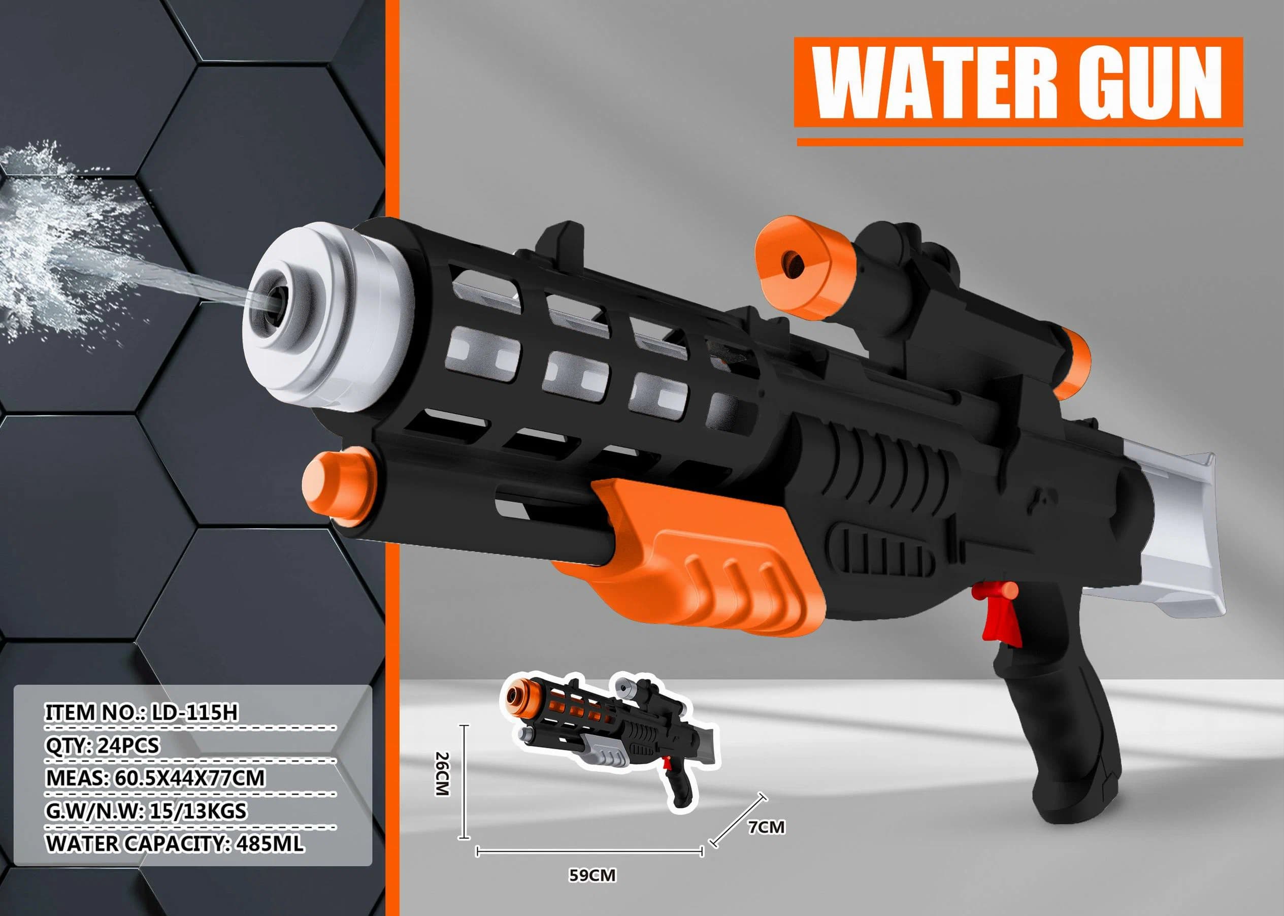 Водяной пистолет-бластер 59 см. LD-115H / Черный