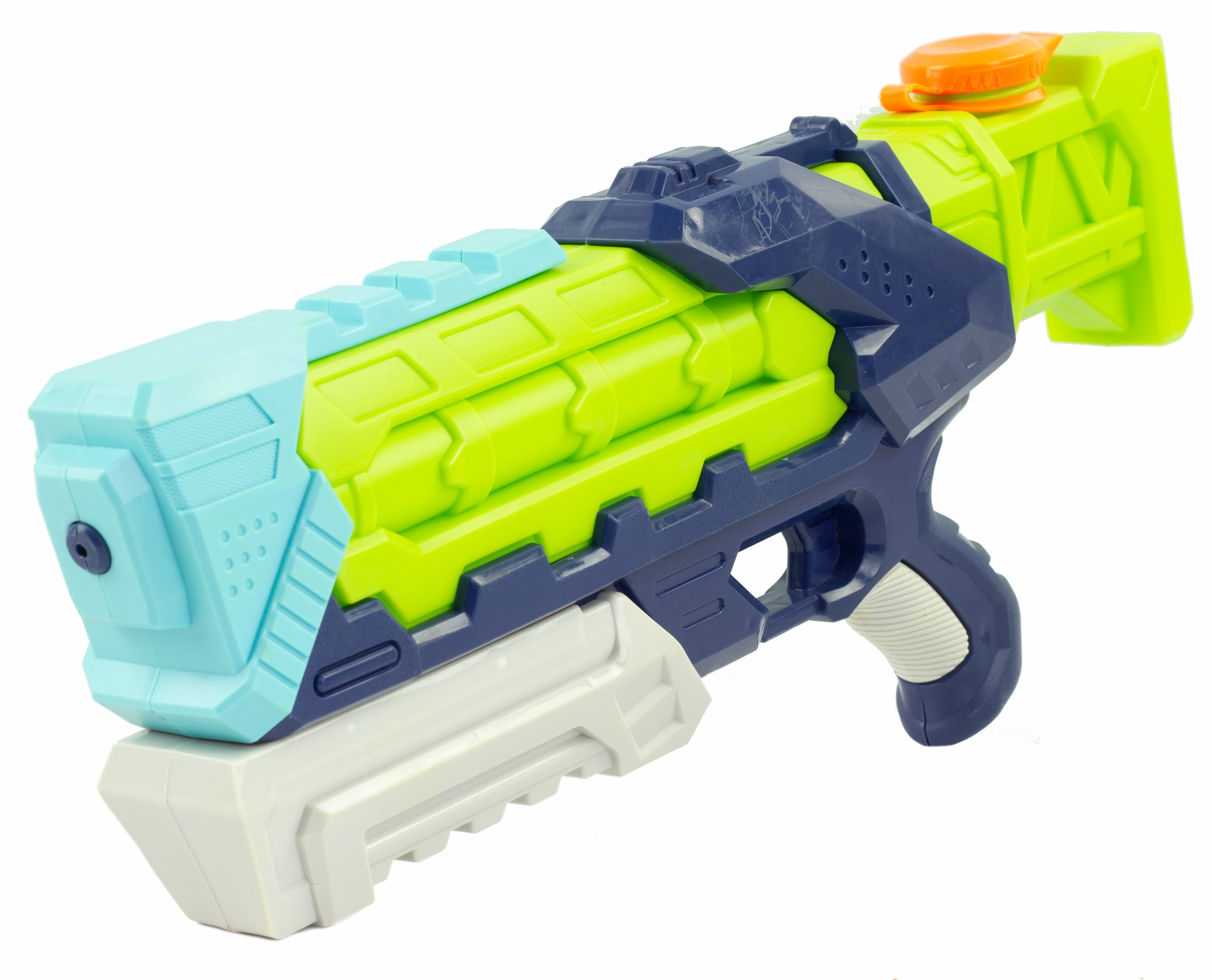 Водяной пистолет детский «Water Gun»  8015, 41 см., 880 мл. / Сине-зеленый