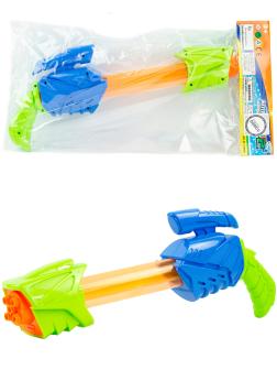 Водяной пистолет детский «Water Gun»  8010, 44 см., 350 мл. / Сине-зеленый