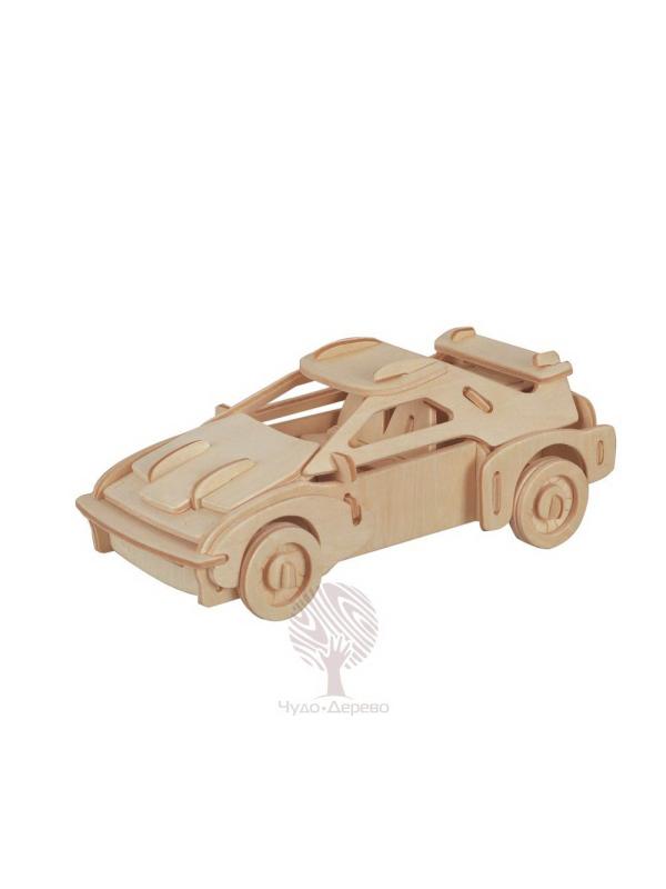 Сборная деревянная модель Чудо-Дерево Транспорт Спорткар (2 пластины)