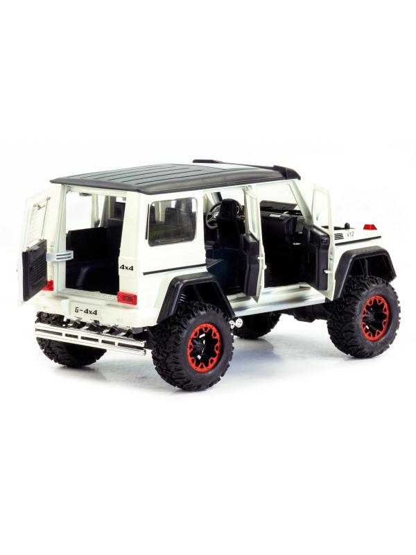 Металлическая машинка Che Zhi 1:24 «Mercedes-Benz G-class 4х4» CZ117A 21 см., инерционная, свет, звук / Микс