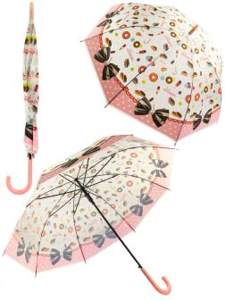 Зонтик детский «Сладости» нейлоновый, 120 см., 45721 / Персиковый
