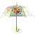Зонтик детский «Прозрачный» матовый, со свистком, 65 см. 43415 / Зеленый