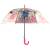 Зонтик детский «Прозрачный» матовый, со свистком, 65 см. 43415 / Розовый