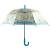 Зонтик детский «Прозрачный» матовый, со свистком, 65 см. 43415 / Голубой