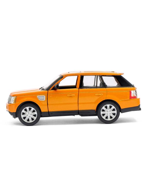 Металлическая машинка Kinsmart 1:38 «Range Rover Sport» KT5312D, инерционная / Оранжевый