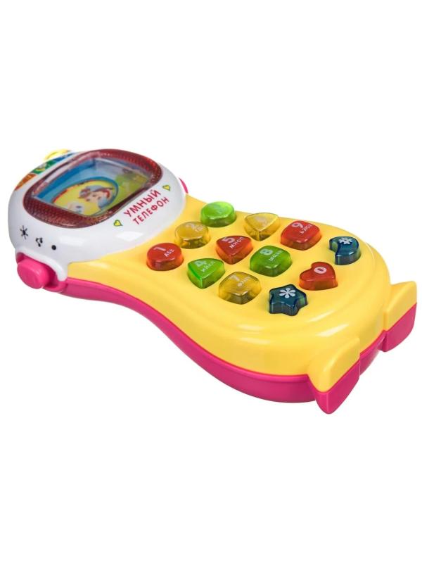 Развивающая игрушка Play Smart «Умный телефон» 7028 со светом и звуком / Желтый