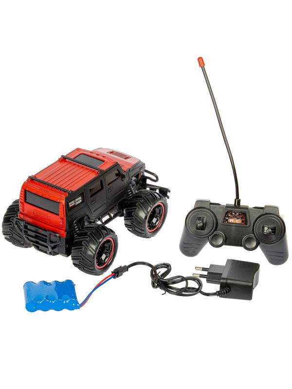 Металлическая машинка Play Smart на радиоуправлении 1:20 «Huang Bo Безумные гонки» 30 см. М9809-05 / Черно-красный