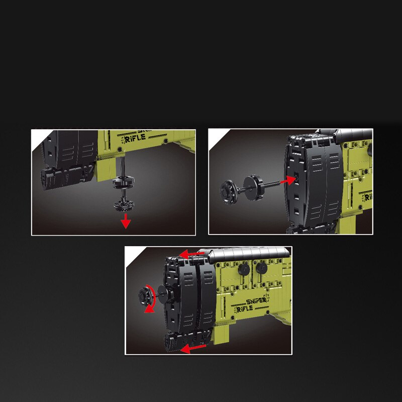 Конструктор Mould King «Снайперская винтовка AWM с оптическим прицелом» 14010 / 1628 деталей