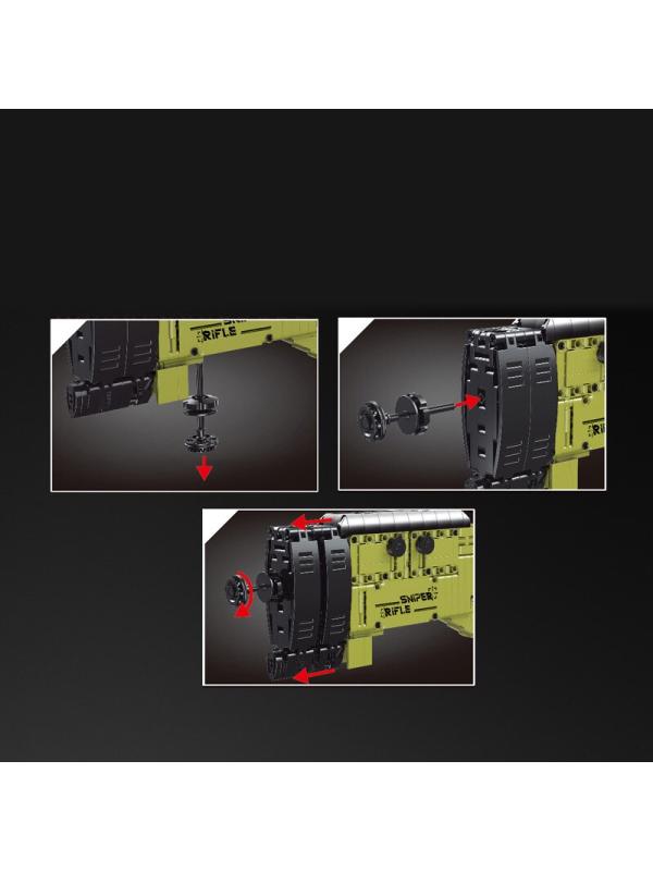Конструктор Mould King «Снайперская винтовка AWM с оптическим прицелом» 14010 / 1628 деталей