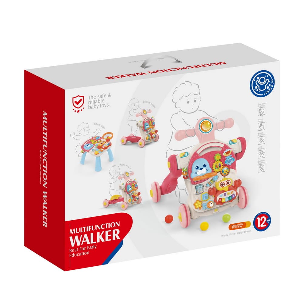 Детские ходунки-каталка Huanger 4 в 1 «Морские обитатели» 0827