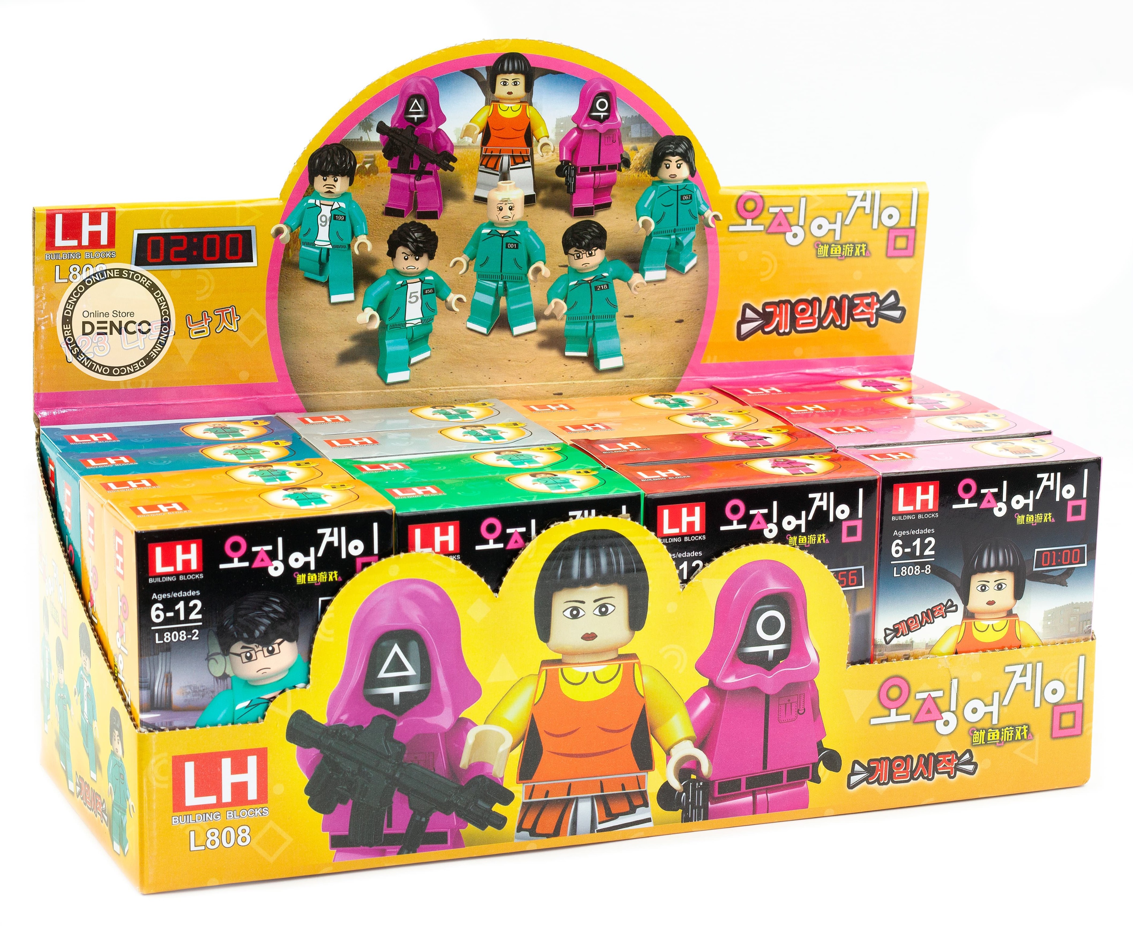 Набор минифигурок LH  «Игра в кальмара» L808 / 8 шт.