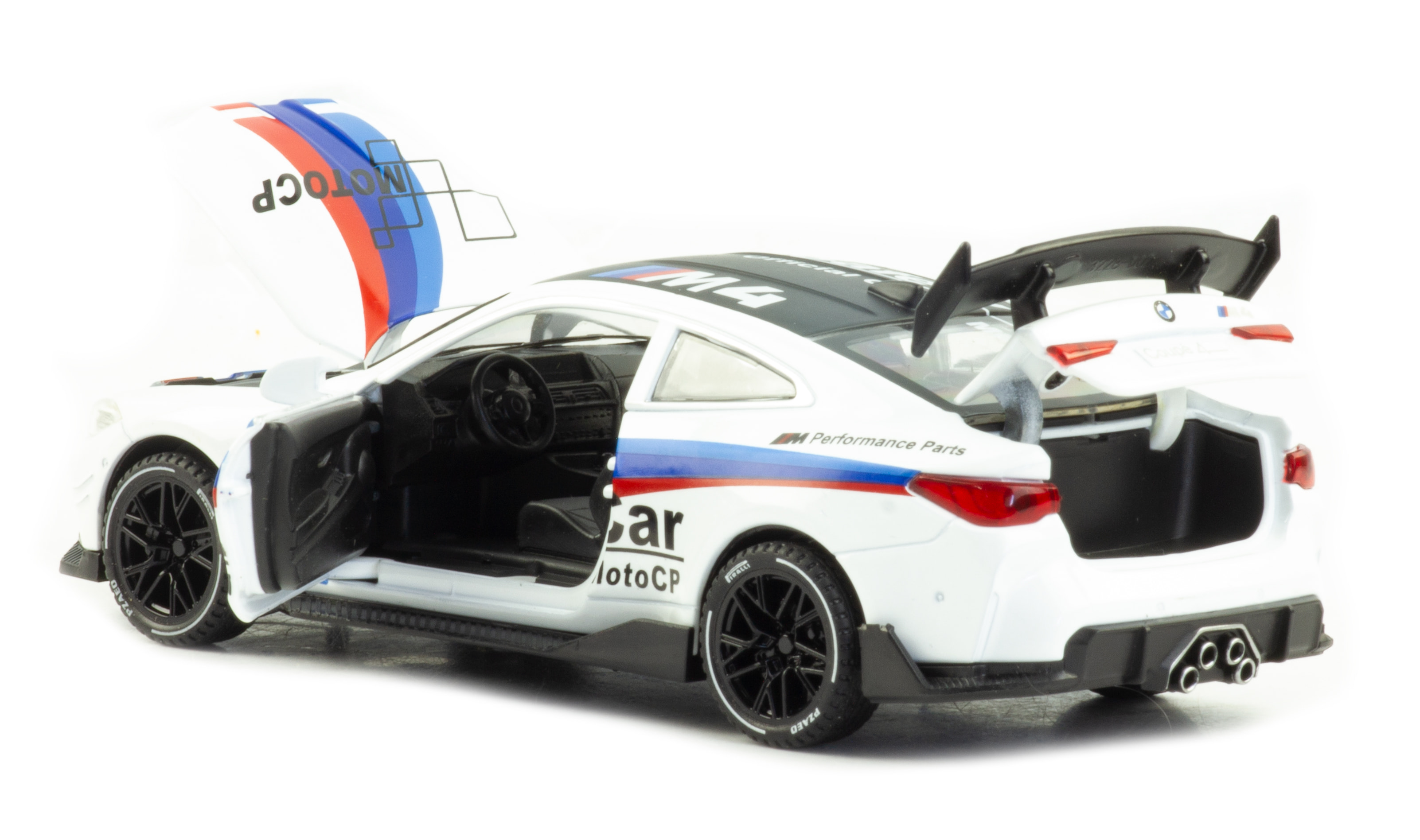 Металлическая машинка Newao Model 1:32 «BMW M4» XA3235B, 15 см. инерционная, свет, звук / Микс