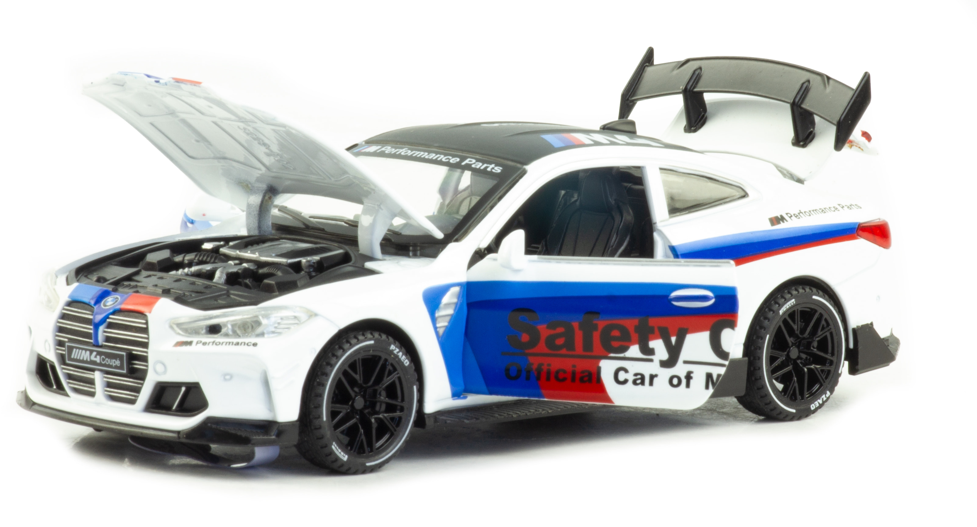 Металлическая машинка Newao Model 1:32 «BMW M4» XA3235B, 15 см. инерционная, свет, звук / Микс