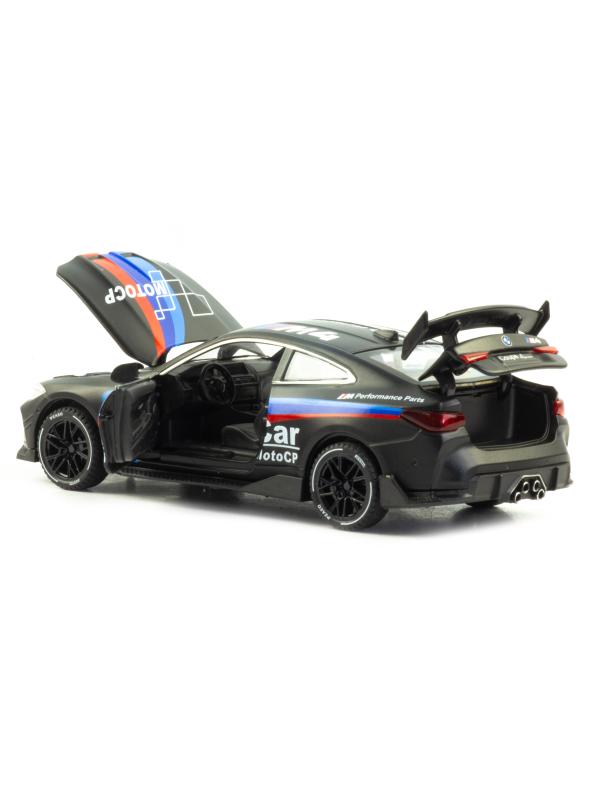 Металлическая машинка Newao Model 1:32 «BMW M4» XA3235B, 15 см. инерционная, свет, звук / Микс