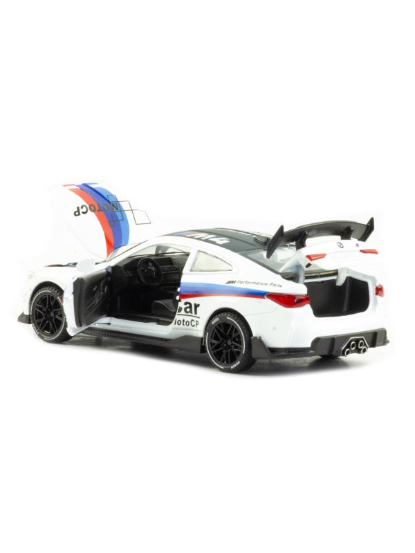 Металлическая машинка Newao Model 1:32 «BMW M4» XA3235B, 15 см. инерционная, свет, звук / Микс