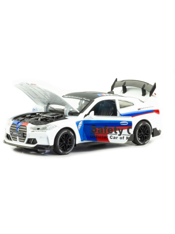 Металлическая машинка Newao Model 1:32 «BMW M4» XA3235B, 15 см. инерционная, свет, звук / Микс