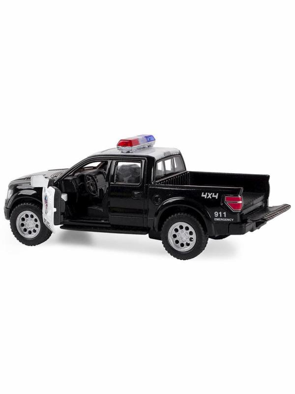 Металлическая машинка Kinsmart 1:46 «2013 Ford F-150 SVT Raptor SuperCrew (Police)» KT5365DP инерционная