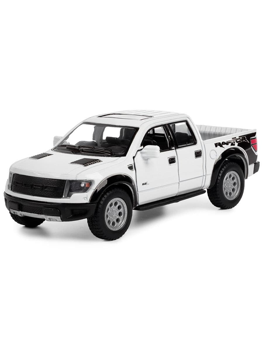 Металлическая машинка Kinsmart 1:46 «2013 Ford F-150 SVT Raptor SuperCrew» KT5365W инерционная в коробке / Микс
