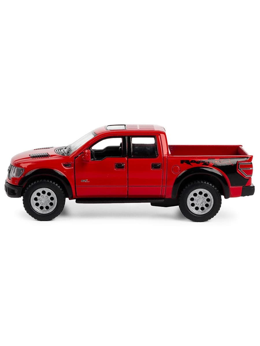 Металлическая машинка Kinsmart 1:46 «2013 Ford F-150 SVT Raptor SuperCrew» KT5365W инерционная в коробке / Микс