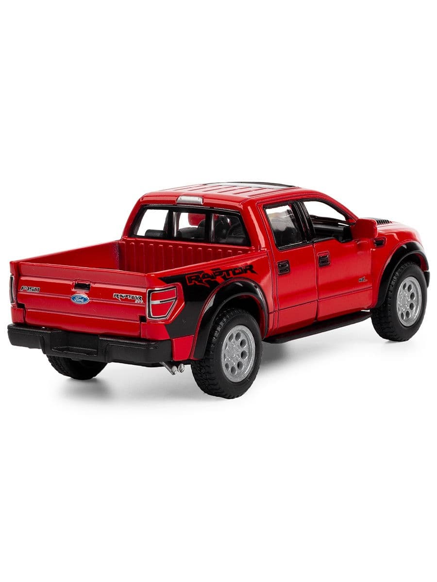 Металлическая машинка Kinsmart 1:46 «2013 Ford F-150 SVT Raptor SuperCrew» KT5365W инерционная в коробке / Микс