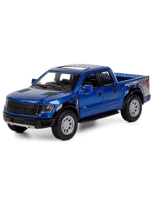 Металлическая машинка Kinsmart 1:46 «2013 Ford F-150 SVT Raptor SuperCrew» KT5365W инерционная в коробке / Микс