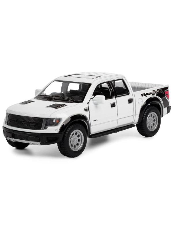 Металлическая машинка Kinsmart 1:46 «2013 Ford F-150 SVT Raptor SuperCrew» KT5365W инерционная в коробке / Микс