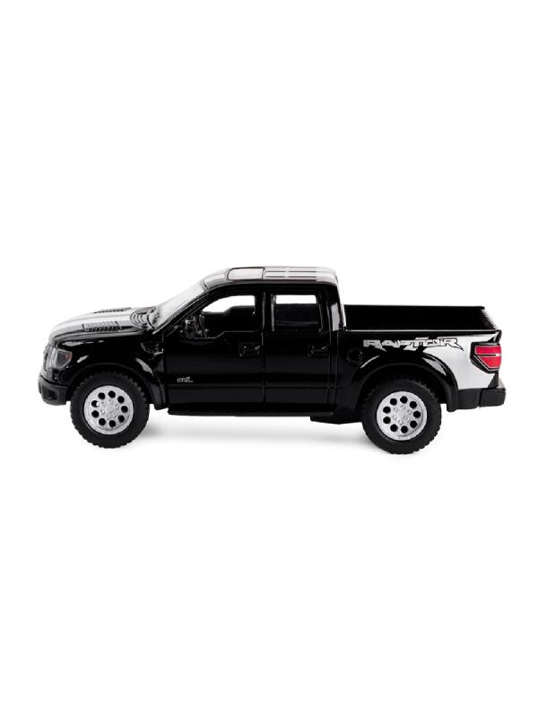 Металлическая машинка Kinsmart 1:46 «2013 Ford F-150 SVT Raptor SuperCrew (С принтом)» KT5365DF инерционная / Черный