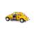 Металлическая машинка Kinsmart 1:32 «1967 Volkswagen Classical Beetle с принтом» KT5057DF, инерционная / Желтый