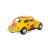 Металлическая машинка Kinsmart 1:32 «1967 Volkswagen Classical Beetle с принтом» KT5057DF, инерционная / Желтый
