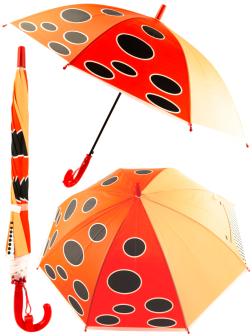 Зонтик детский «Насекомые» матовый, со свистком, 66 см. 47232 / Красный