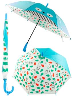 Зонтик детский «Насекомые» матовый, со свистком, 66 см. 47232 / Голубой