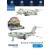 Металлический военно-транспортный самолет «Boeing C-17 Globemaster III» HW180 22 см., инерционный, свет, звук / Белый
