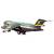 Металлический военно-транспортный самолет «Boeing C-17 Globemaster III» HW180 22 см., инерционный, свет, звук / Черный
