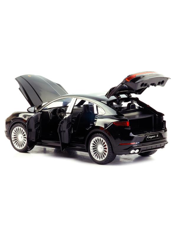Металлическая машинка XHD 1:24 «Porsche Cayenne Turbo S» 2402 инерционная, свет, звук / Микс