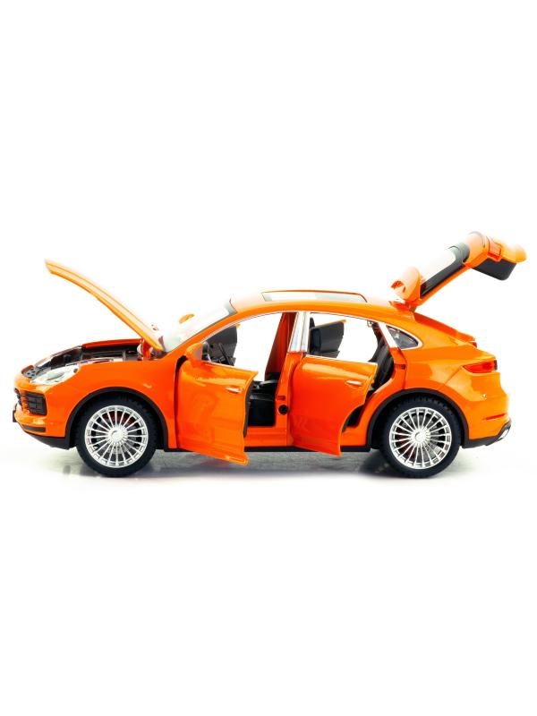 Металлическая машинка XHD 1:24 «Porsche Cayenne Turbo S» 2402 инерционная, свет, звук / Микс