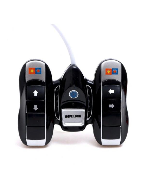 Радиоуправляемая трюковая машинка - перевертыш «Ultimate Stunt Car» 999G-52CS, колеса светятся, музыка, вращение 360, на пульте управления / Оранжевый