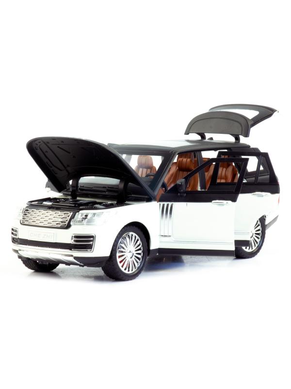 Машинка металлическая Che Zhi 1:24 «Land Rover Range Rover Sport» 21 см., CZ138A, инерционная, свет, звук / Микс