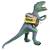 Большой резиновый Динозавр «Dinosaur World» со звуком рычания, 60 см., 021-026 / Тирекс