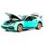 Металлическая машинка Mini Auto 1:24 «Porsche 911 Turbo S» 2405B, 20 см. инерционная, свет, звук / Голубой