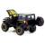 Металлическая машинка Mini Auto 1:20 «Jeep Wrangler Rubicon» 2402B-2, 20 см. инерционная, свет, звук / Черный