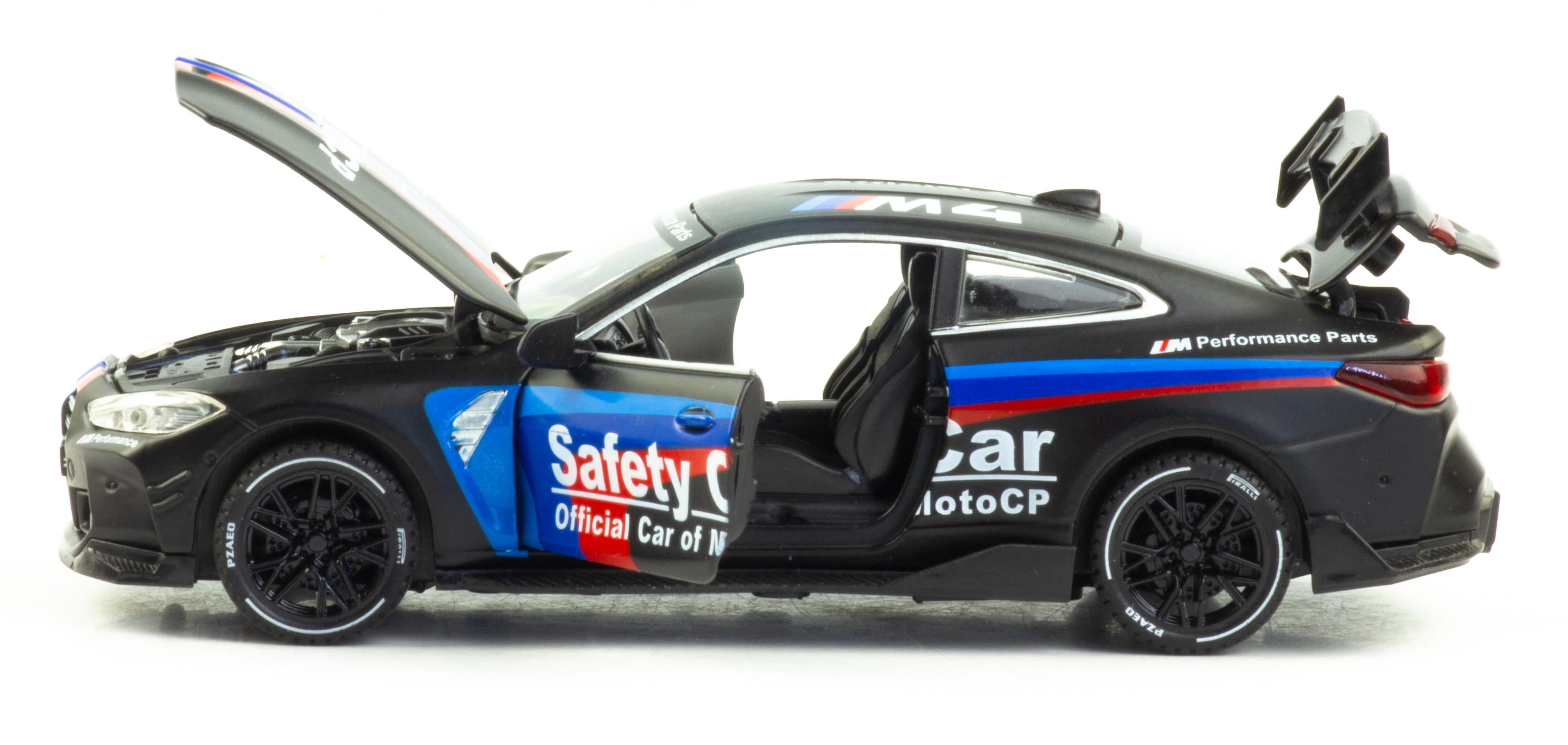 Металлическая машинка Newao Model 1:32 «BMW M4» ХА3235В, 15 см. инерционная, свет, звук / Черный