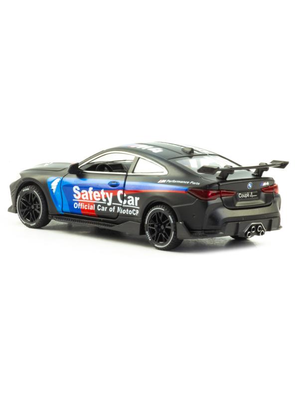 Металлическая машинка Newao Model 1:32 «BMW M4» ХА3235В, 15 см. инерционная, свет, звук / Черный