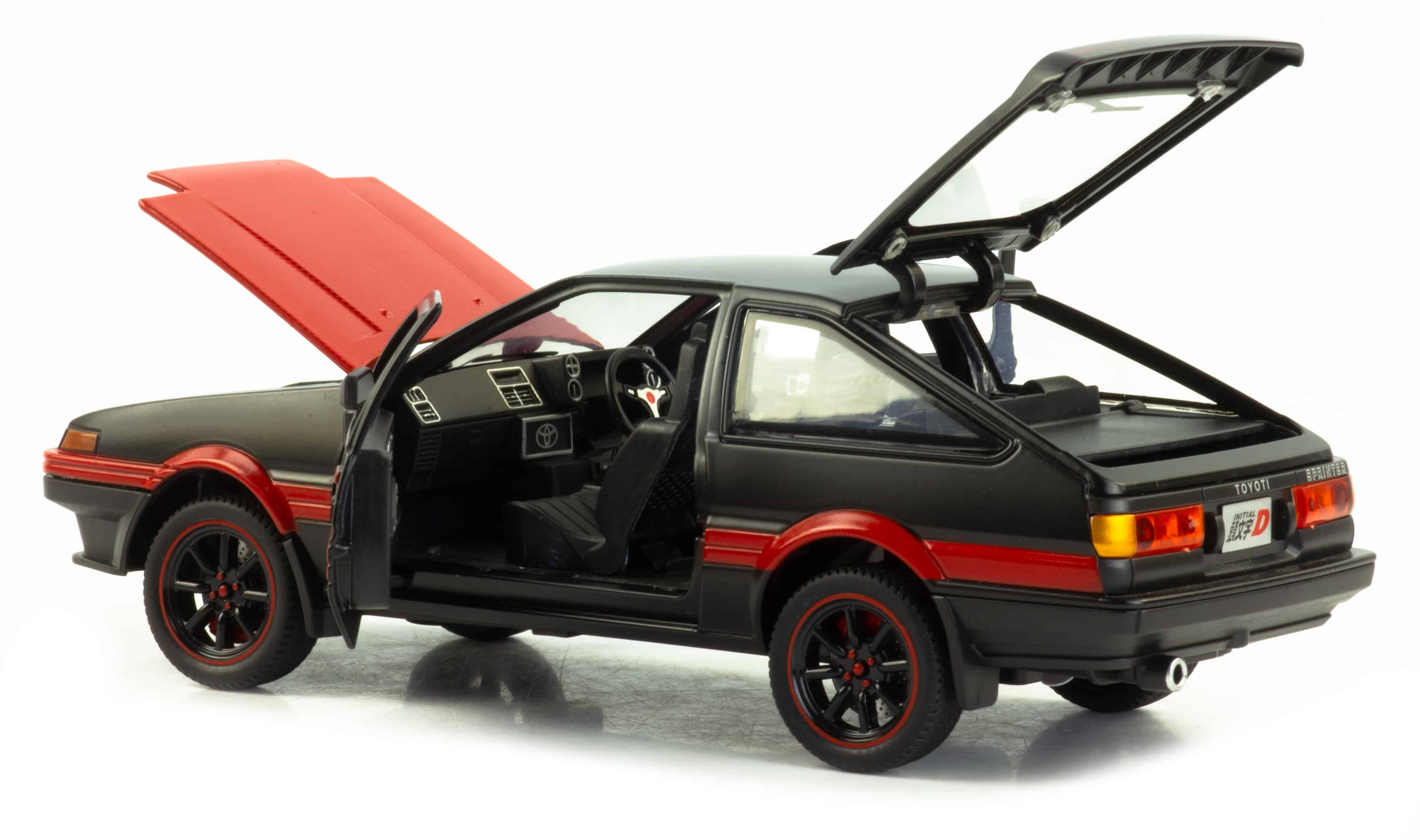 Металлическая машинка XHD 1:24 «Toyota Sprinter Trueno AE86» 2404, 15 см. инерционная, свет, звук / Микс