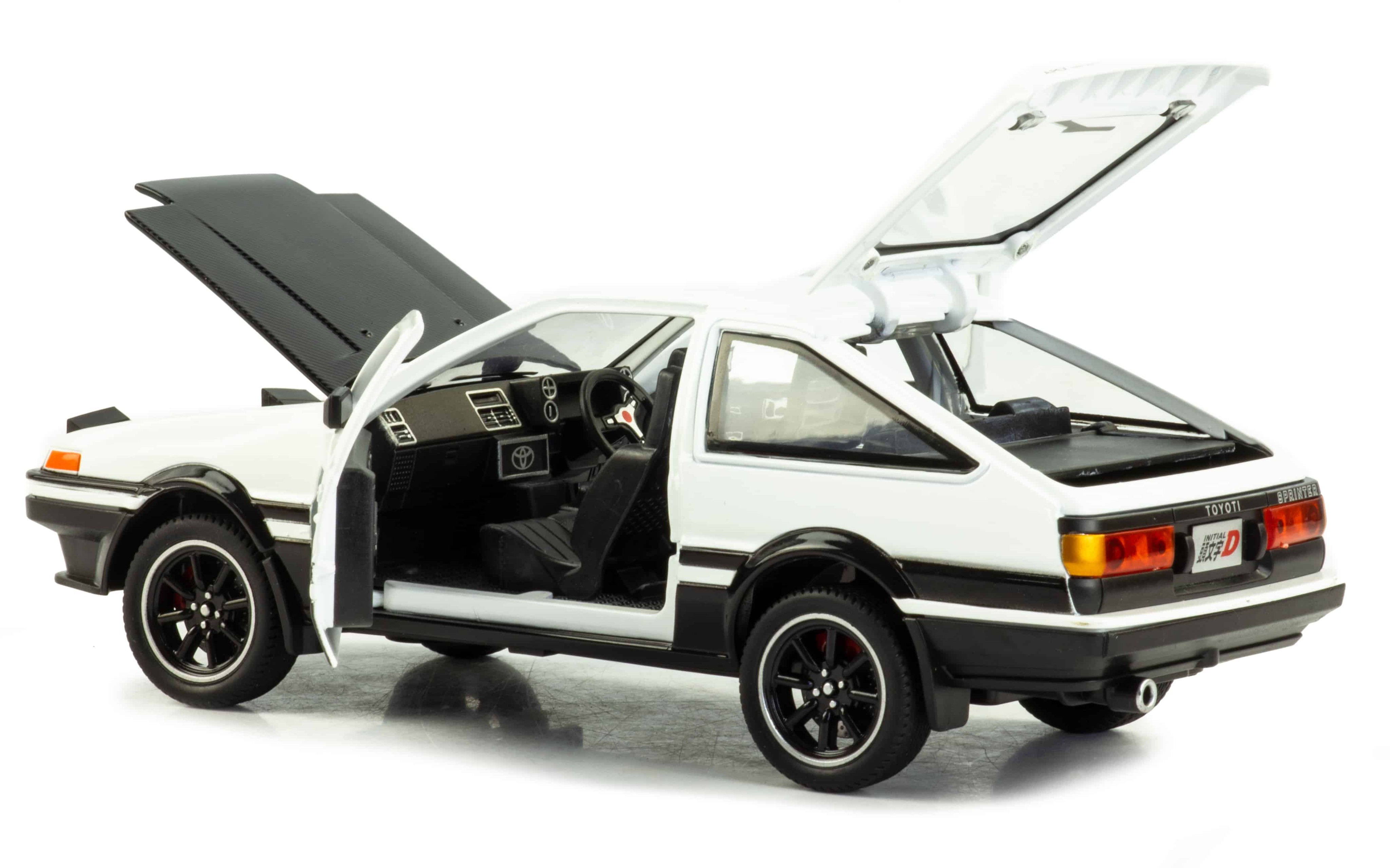 Металлическая машинка XHD 1:24 «Toyota Sprinter Trueno AE86» 2404, 15 см. инерционная, свет, звук / Микс