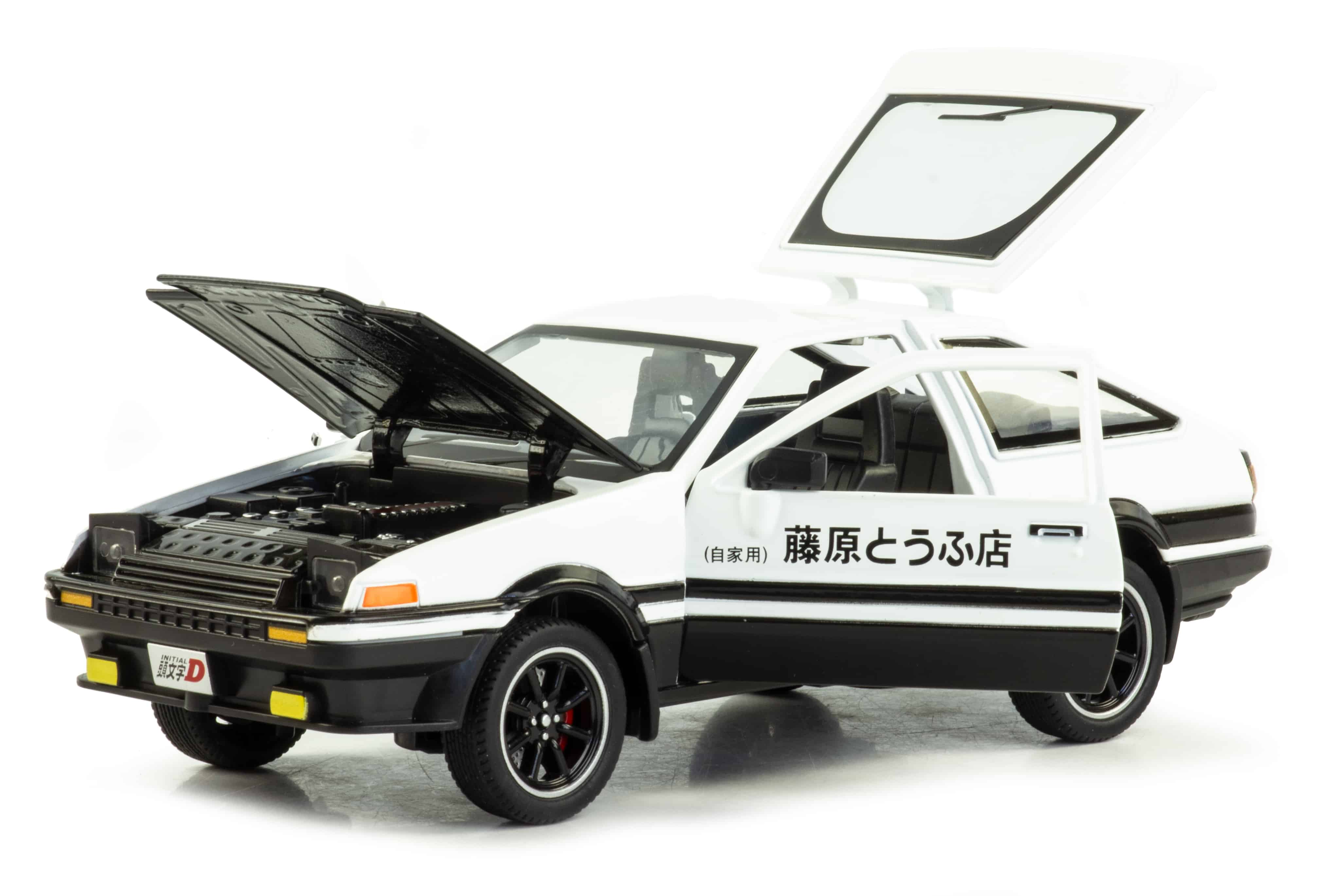 Металлическая машинка XHD 1:24 «Toyota Sprinter Trueno AE86» 2404, 15 см. инерционная, свет, звук / Микс