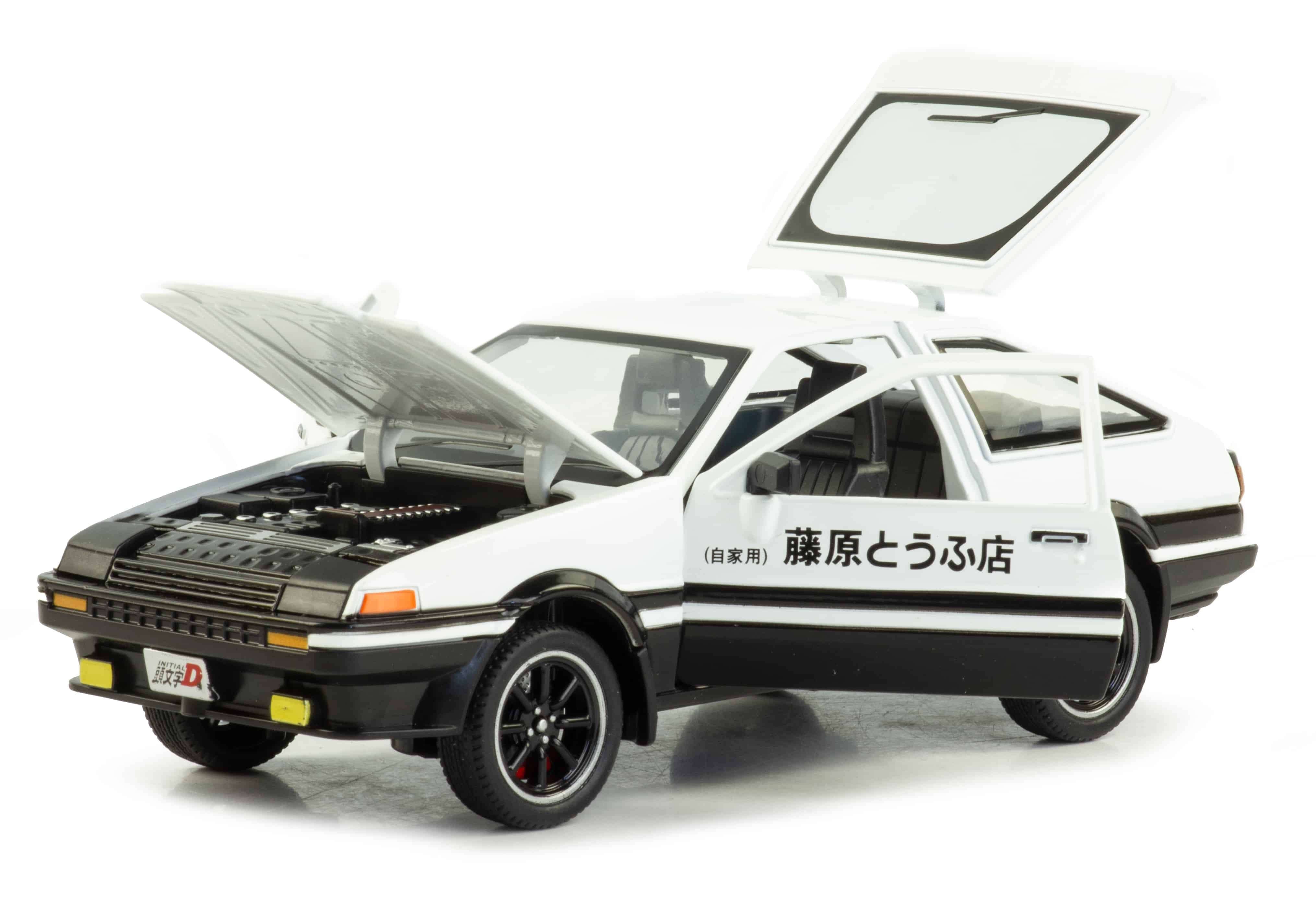 Металлическая машинка XHD 1:24 «Toyota Sprinter Trueno AE86» 2404, 15 см. инерционная, свет, звук / Микс