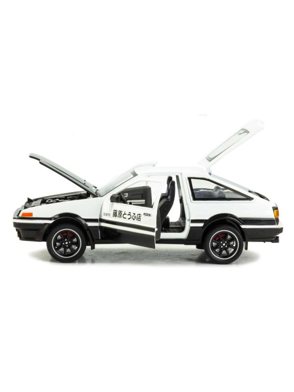 Металлическая машинка XHD 1:24 «Toyota Sprinter Trueno AE86» 2404, 15 см. инерционная, свет, звук / Микс