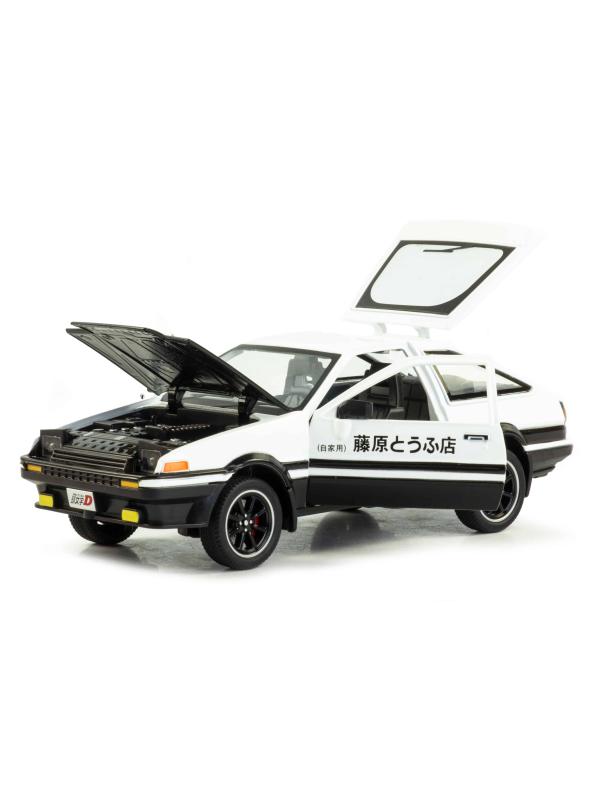 Металлическая машинка XHD 1:24 «Toyota Sprinter Trueno AE86» 2404, 15 см. инерционная, свет, звук / Микс