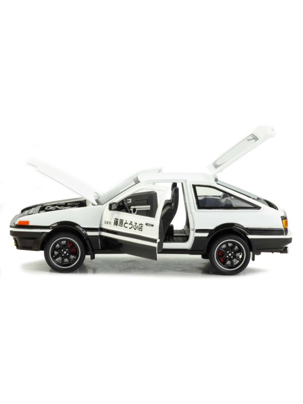 Металлическая машинка XHD 1:24 «Toyota Sprinter Trueno AE86» 2404, 15 см. инерционная, свет, звук / Микс